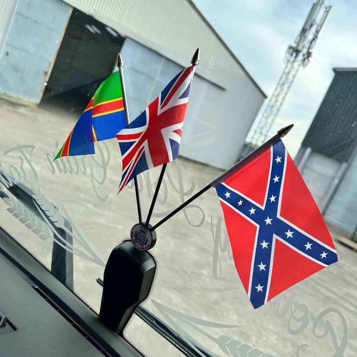 Single HGV Dashboard Flag – Replacement Truck Cab Flag Only Section 2