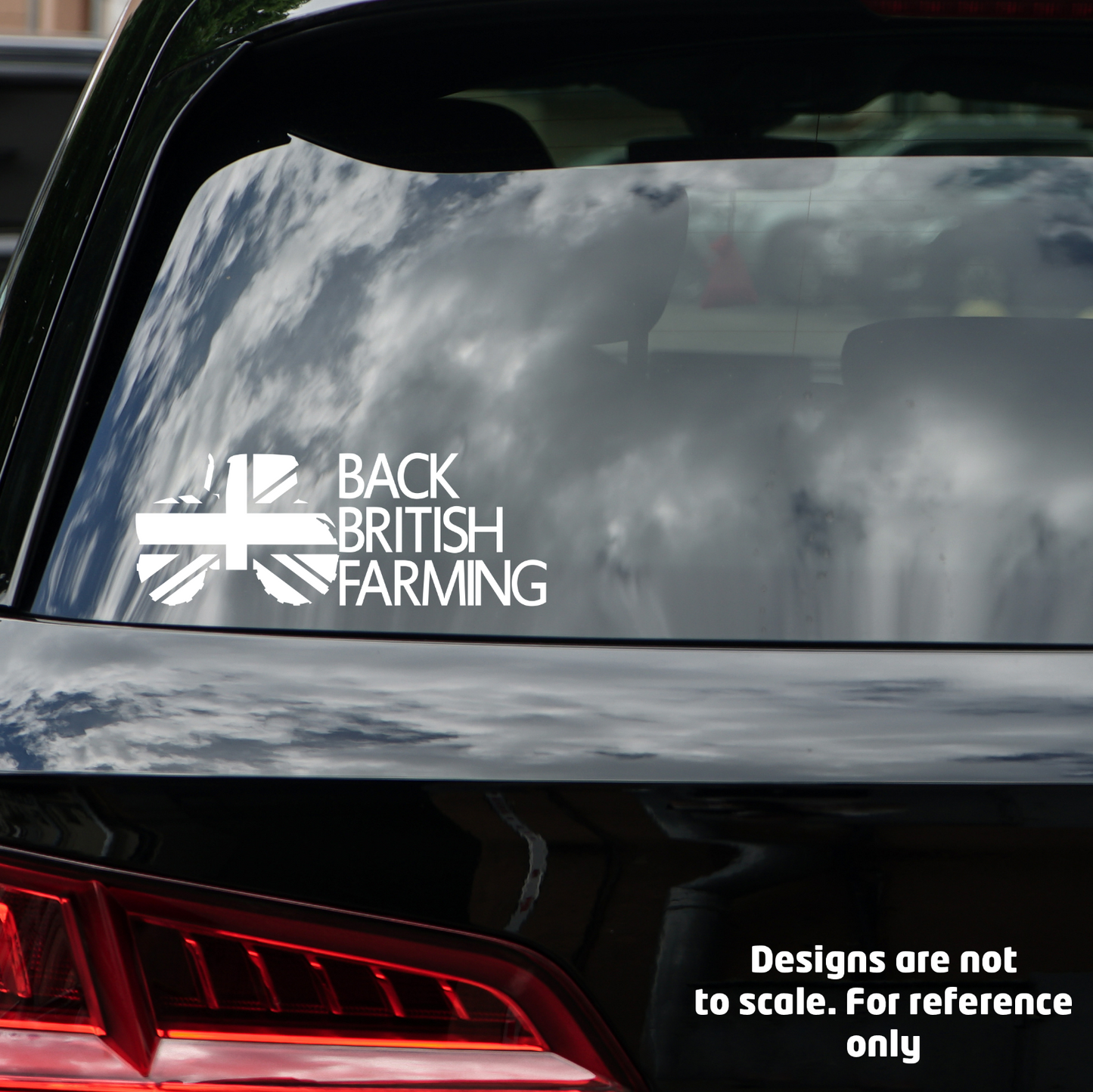 BACK BRITISH FARMING Vinyl Sticker - Car Decal Supporting UK Agriculture