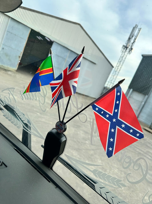 HGV Van Dashboard Flag Set - Choose 2, or 3 Flags - Many Options Available