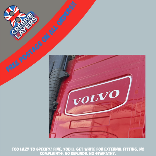 VOLVO FH Rear Cab Infill Sticker 2013–2024 – Full Text & Outline Vinyl Decal