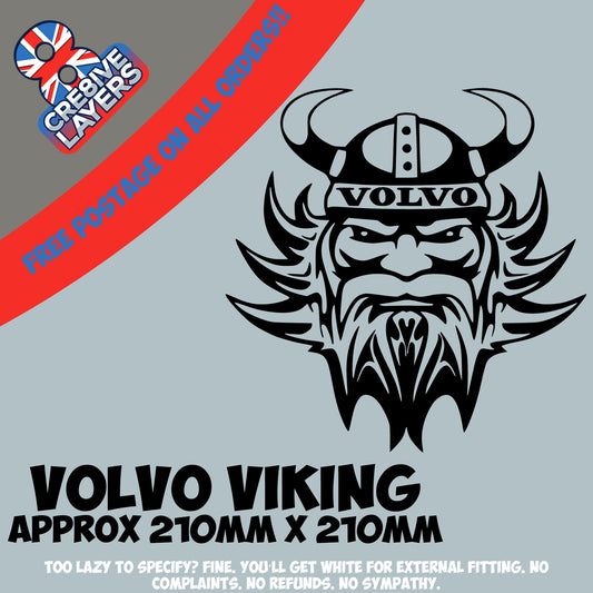 Volvo Viking - Sticker Decal HGV Sticker Durable Vinyl Volvo Scania DAF Iveco
