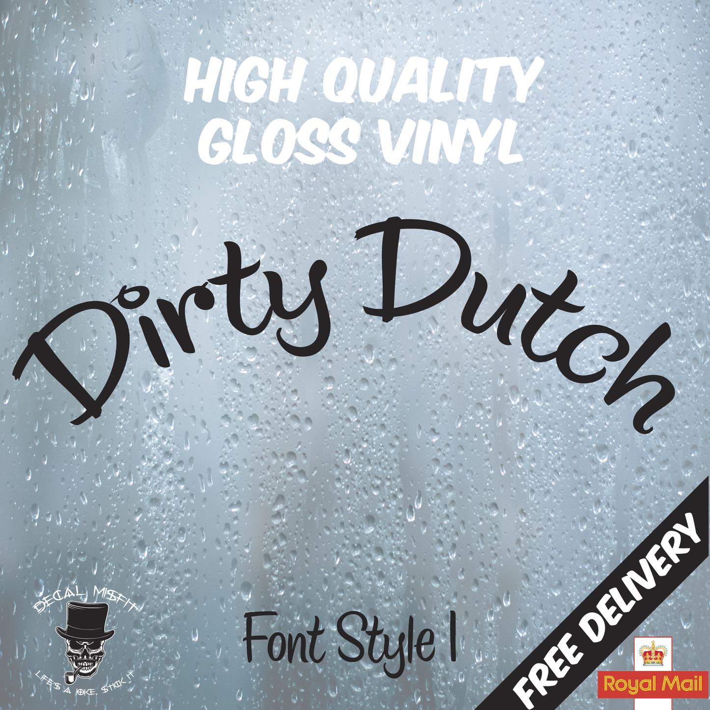 Dirty Dutch | Curved Truck Windscreen Sticker Scania Volvo Daf